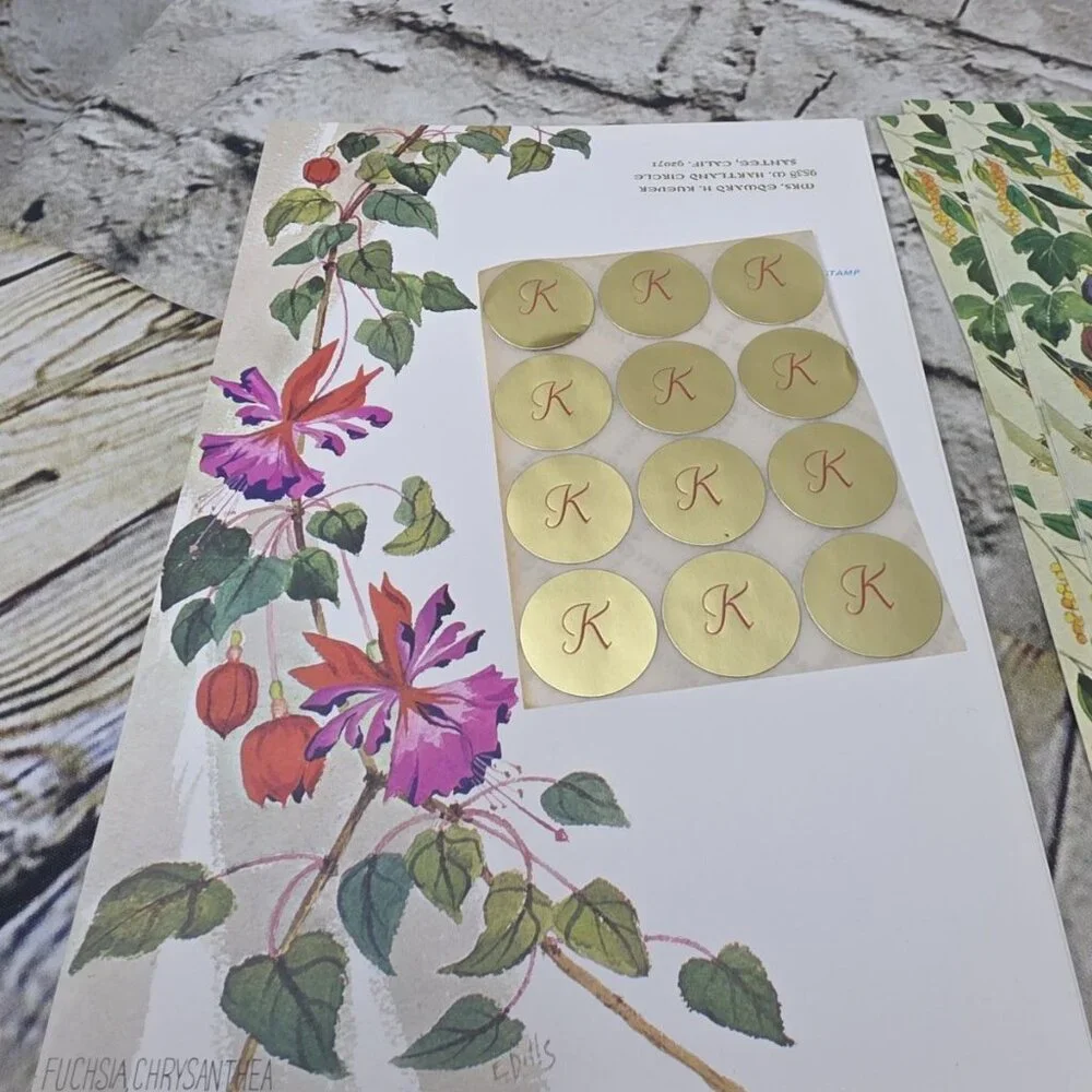 Vintage Current Just a Notes Trio fold Postalettes 2 Designs Folder Lot of 20